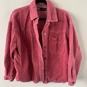 Corduroy pink over shirt / jacket